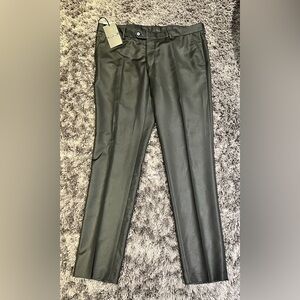 Zara Black Dress Pants Straight-Leg Professional